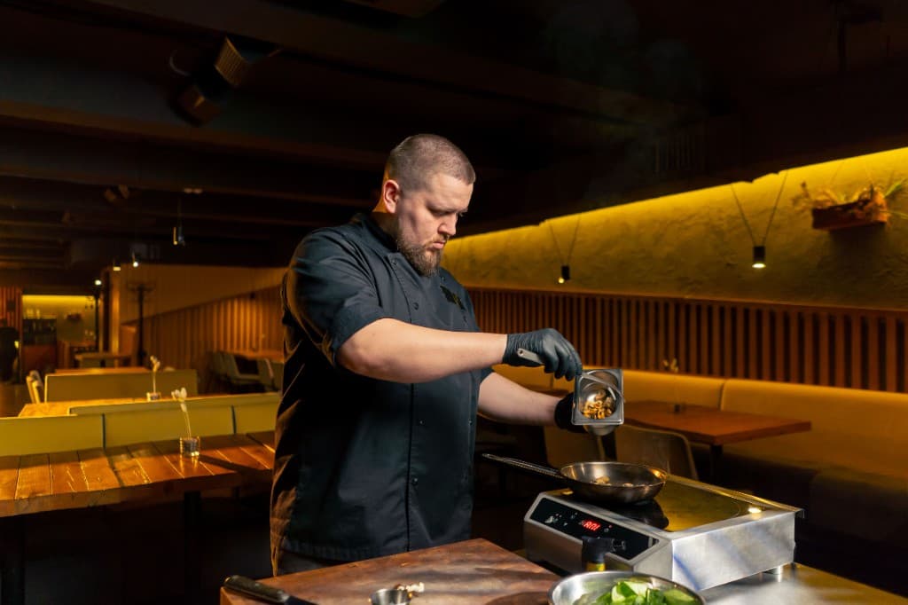 Chef preparing limited-time menu