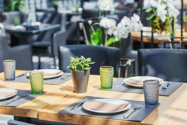 Outdoor patio dining